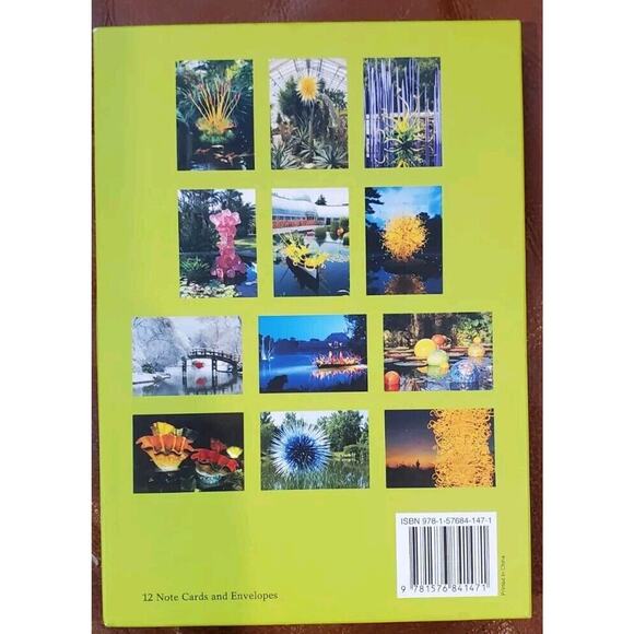 Vivid Chihuly Garden Installations Notecards Envelopes With Box Missing One - Picture 3 of 5